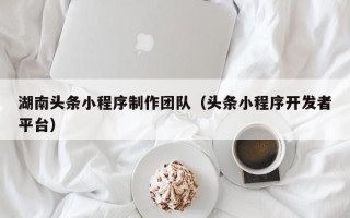 新沂湖南头条小程序制作团队（头条小程序开发者平台）