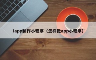 新沂iapp制作小程序（怎样做app小程序）